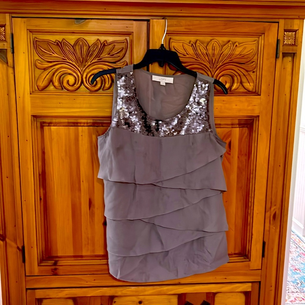 Loft, short sleeve shirt, size medium